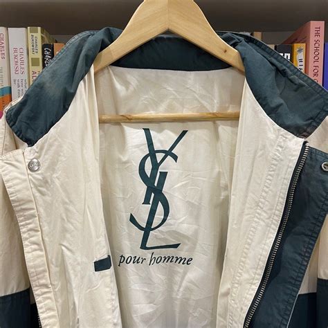 vintage ysl windbreaker|Vintage 90's YSL Activewear Designer Windbreaker Jacket Size .